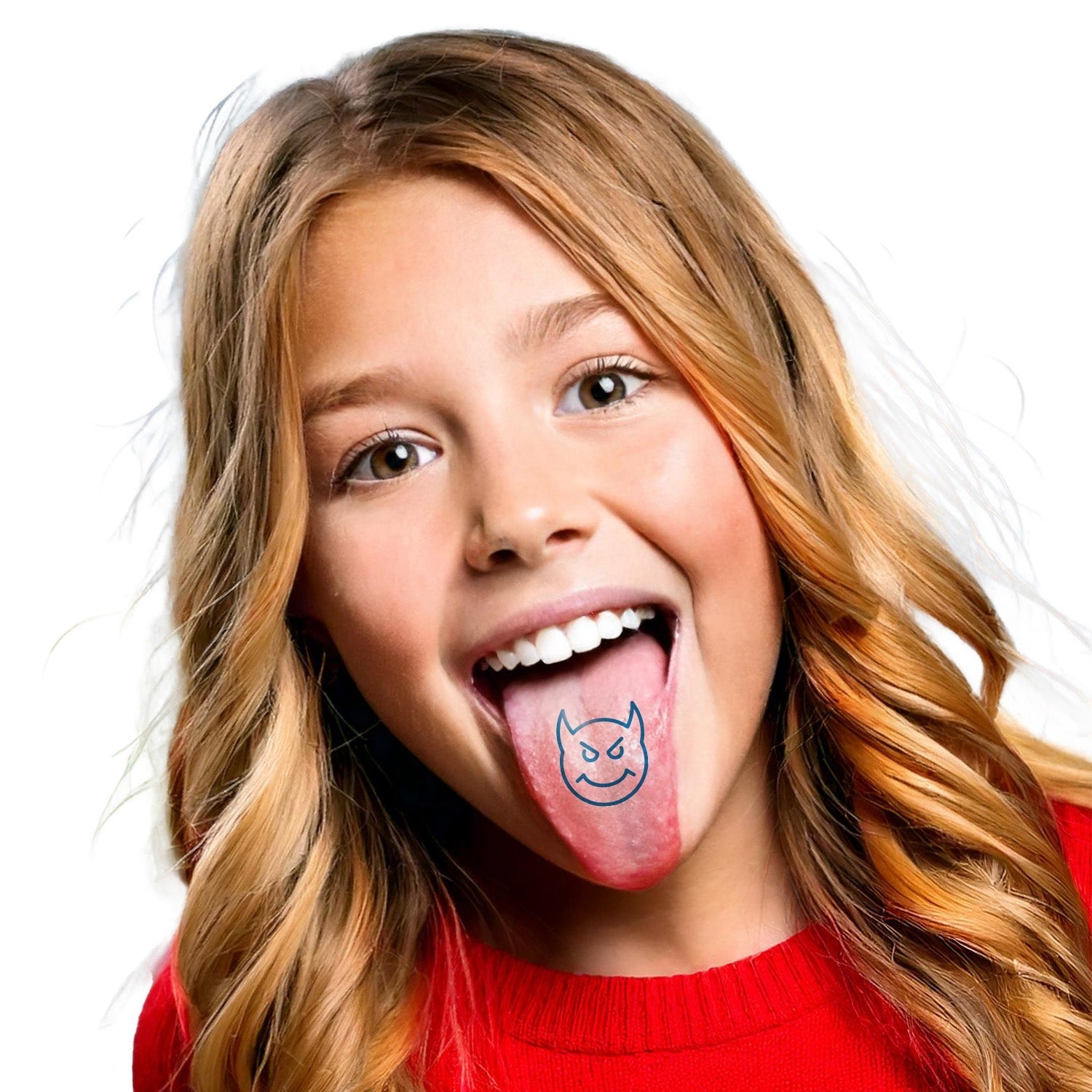 Dischi Ripieni Fragola Acidulo Frizzante con Tattoo Lingua PZ16 - Dekora