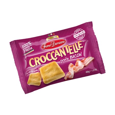 Snack Croccantelle Gusto Bacon Forno Damiani - 25Pz 35gr