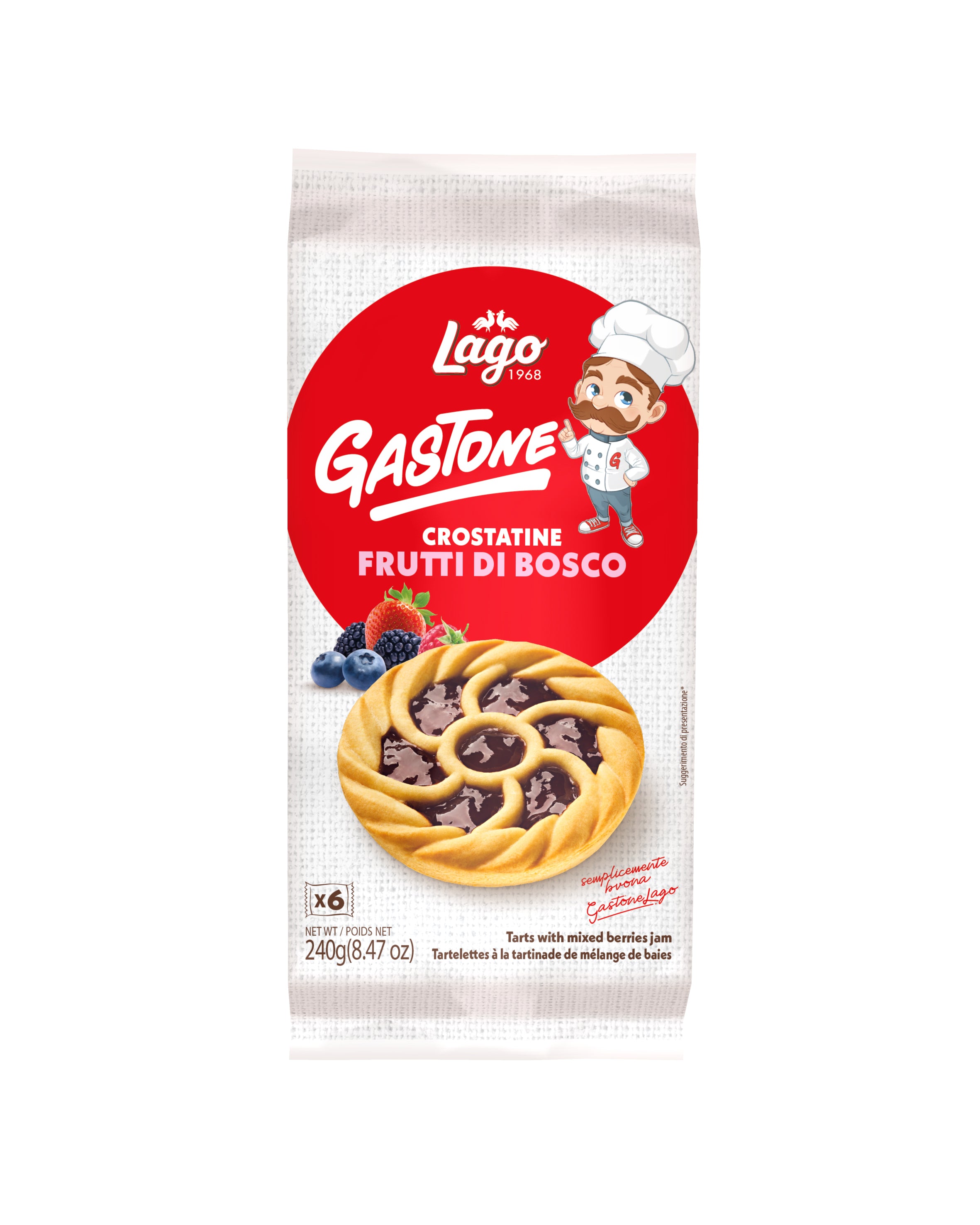 Crostatine Frutti di Bosco Lago 6pz