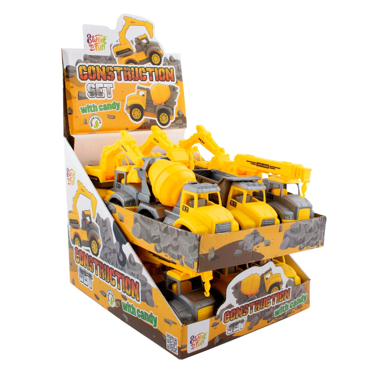 Giochi da Banco Camion Costruzione Construction Set - Sweet 'n Fun Espositore Pz 12