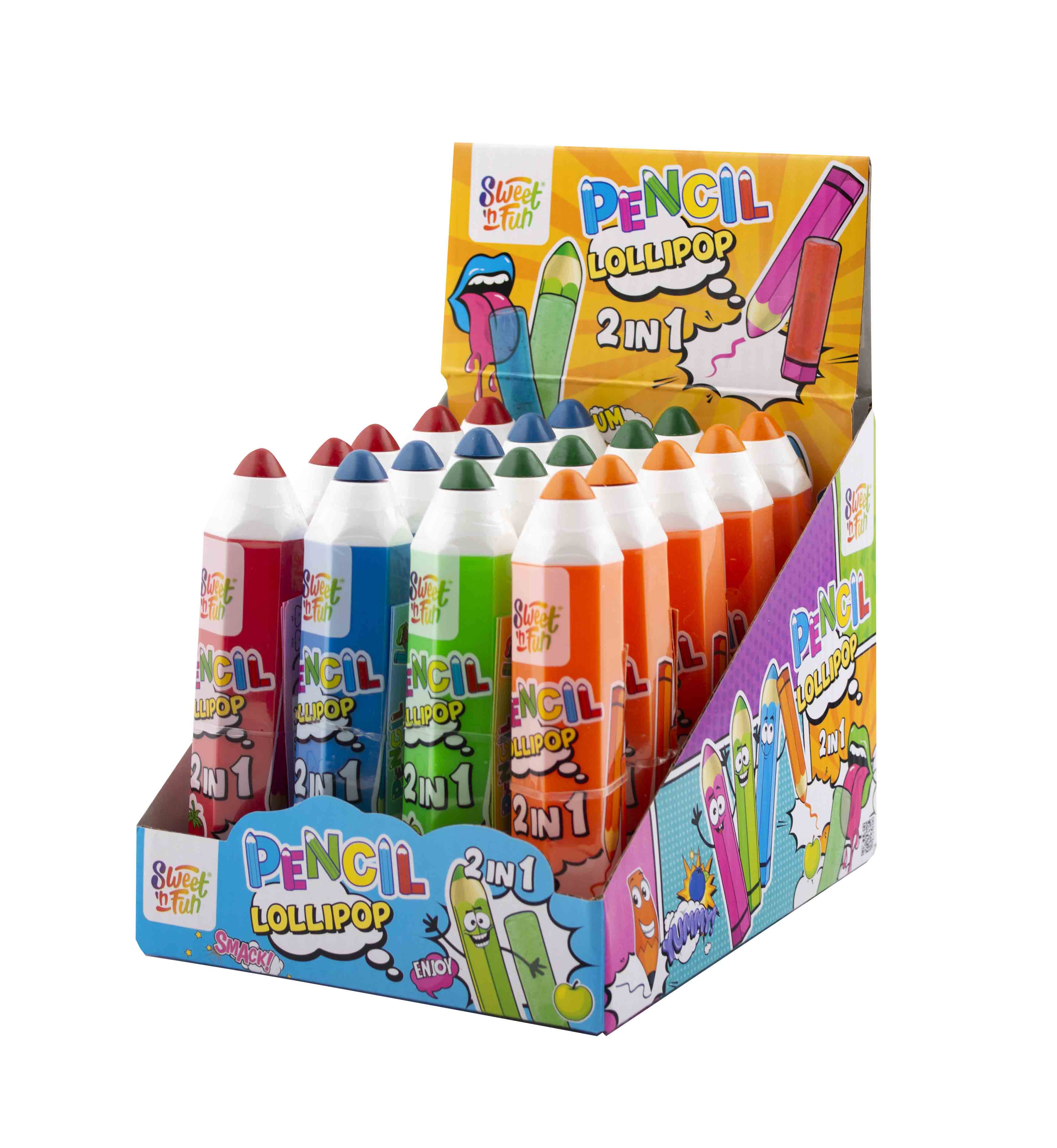 Giochi da Banco Pencil Lollipop 2in 1 - Sweet 'n Fun Espositore Pz 20 Gr 15