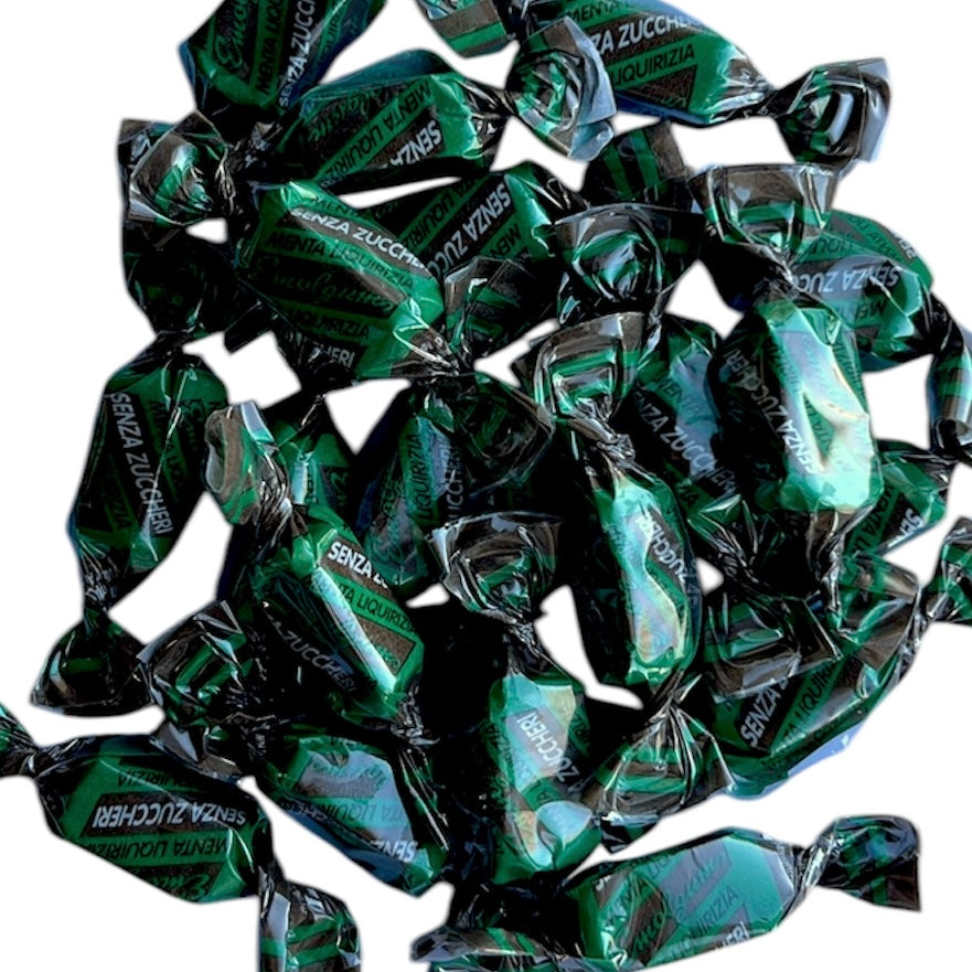 Bastoncino Menta Liquirizia Caramella Gommosa Senza Zucchero Italgum 1Kg