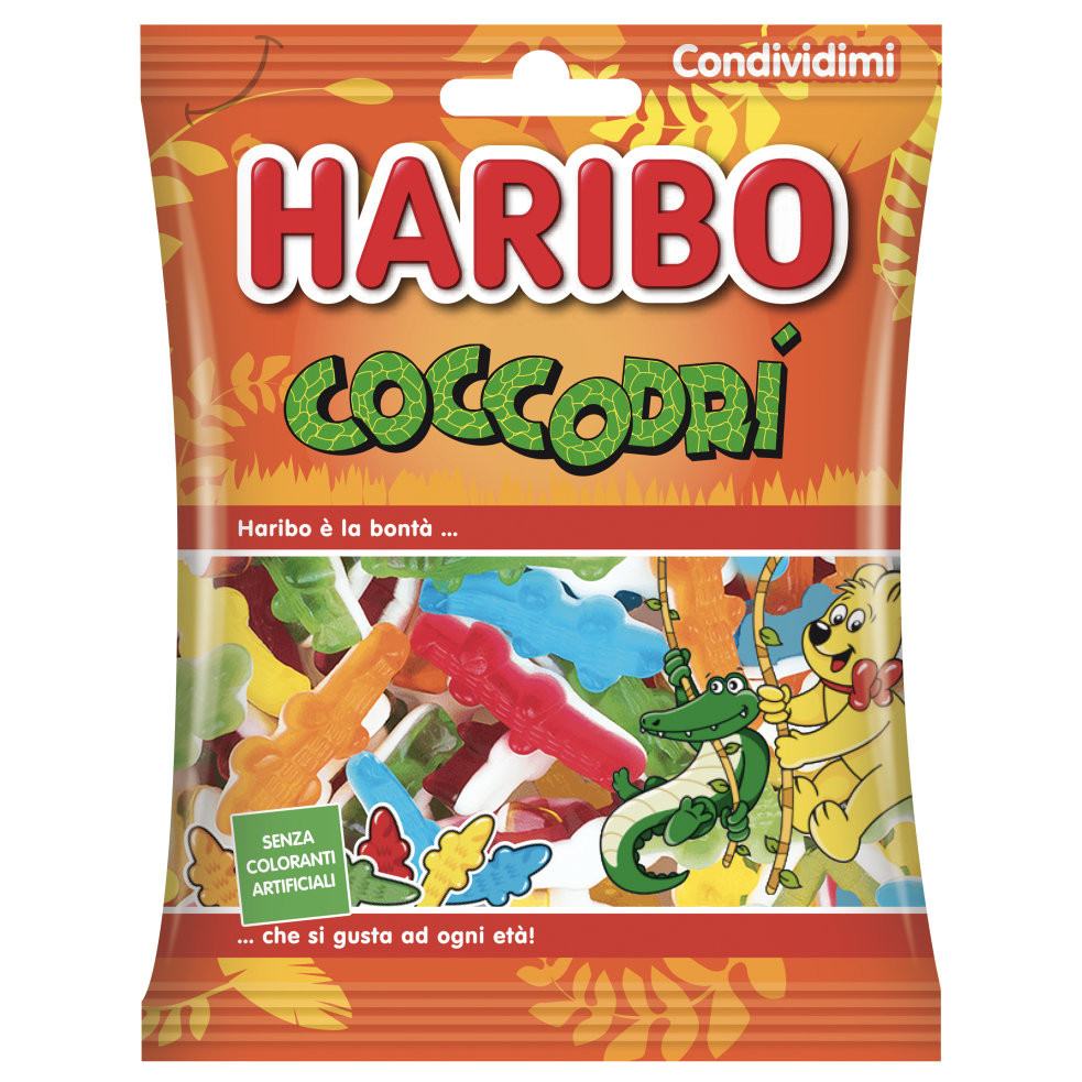 Coccodrilli Haribo 80g 30pz