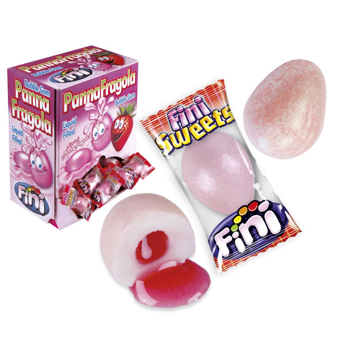 Bubble Gum Panna Fragola Fini Pz 200 Snack e Sfiz Bubble Gum Panna Fragola Fini Pz 200 Snack e Sfiz
