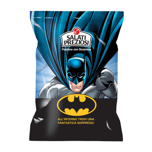 Chips Patatine Batman con Sorpresa Salati Preziosi - 25gr 24Pz