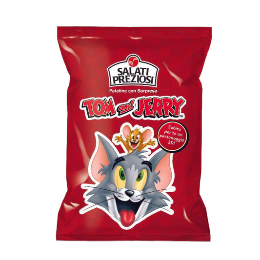 Chips Patatine con Sorpresa Tom e Jerry Salati Preziosi - 25gr 24Pz