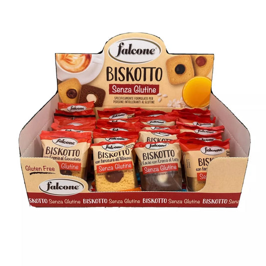 Biscotti Albicocca - Cacao - Cioccolato - Ciliegia Senza Glutine Falcone Expo Pz24 Gr55