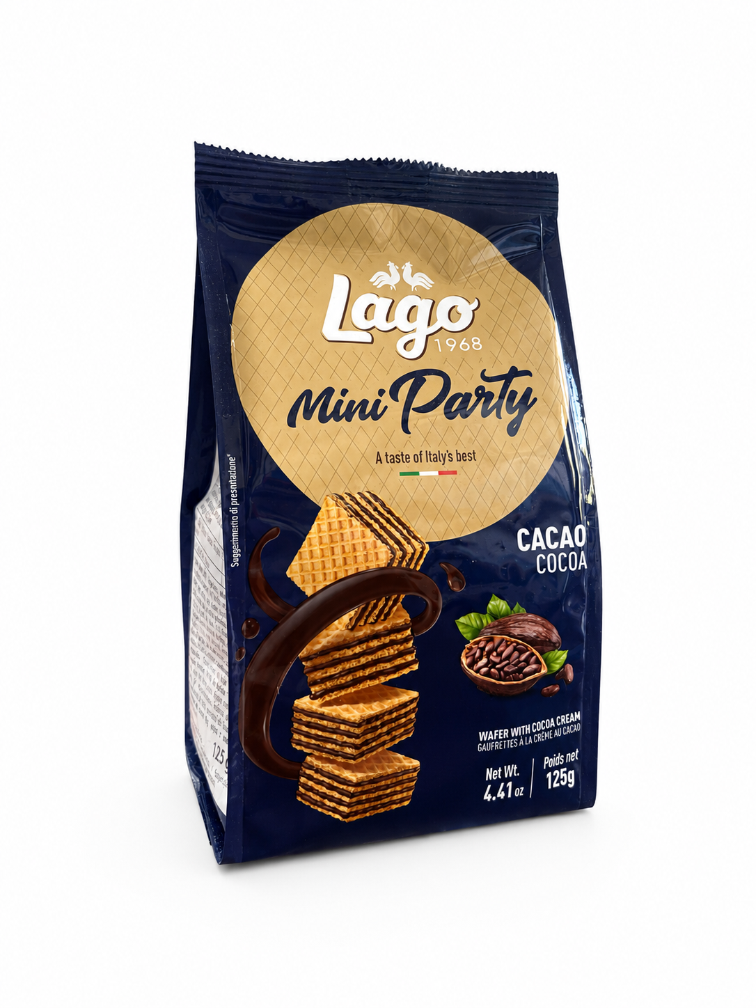 Wafer Mini Party Cacao Lago 125gr