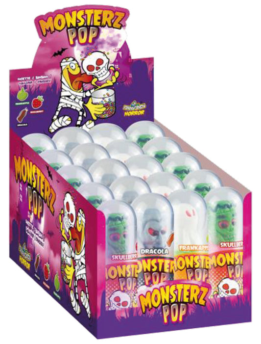 Monsterz Pop Lecca Mostro e Caramelle Funny Candy - Pz 20