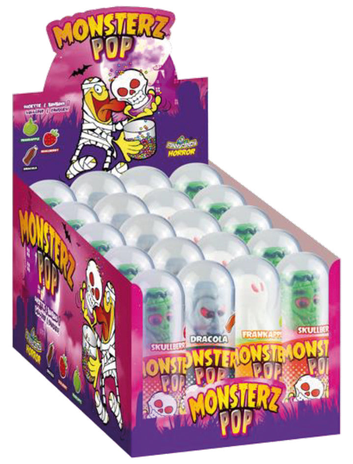 Monsterz Pop Lecca Mostro e Caramelle Funny Candy - Pz 20