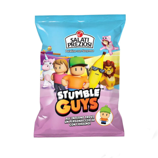 Chips Patatine con Sorpresa Stumble Guys Salati Preziosi - 25gr 24Pz