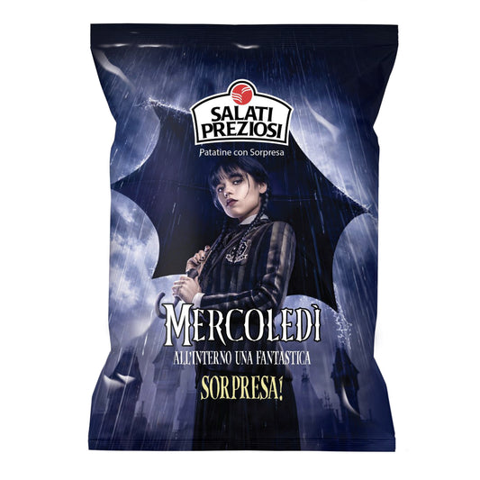 Chips Patatine Mercoledì con Sorpresa Salati Preziosi - 25gr 24Pz