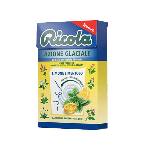 Azione Glaciale Limone e Mentolo Ricola 20Pz