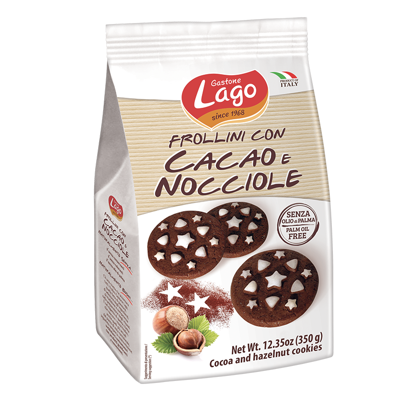 Frollini Cacao e Nocciole Lago 350gr