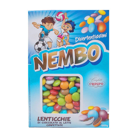 Nembo Lenticchie di Cioccolato Colorate Crispo 1Kg