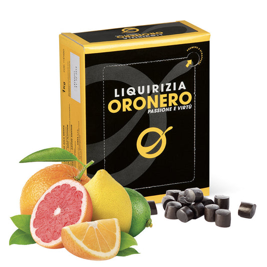 Liquirizia Tronchetto Agrumi Pura Oronero Sirea 1kg